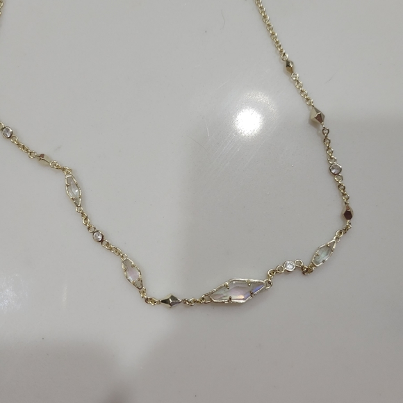 Kendra Scott Gold Necklace & Bracelet set - Picture 3 of 5